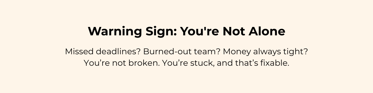 Warning Sign: You're not Alone